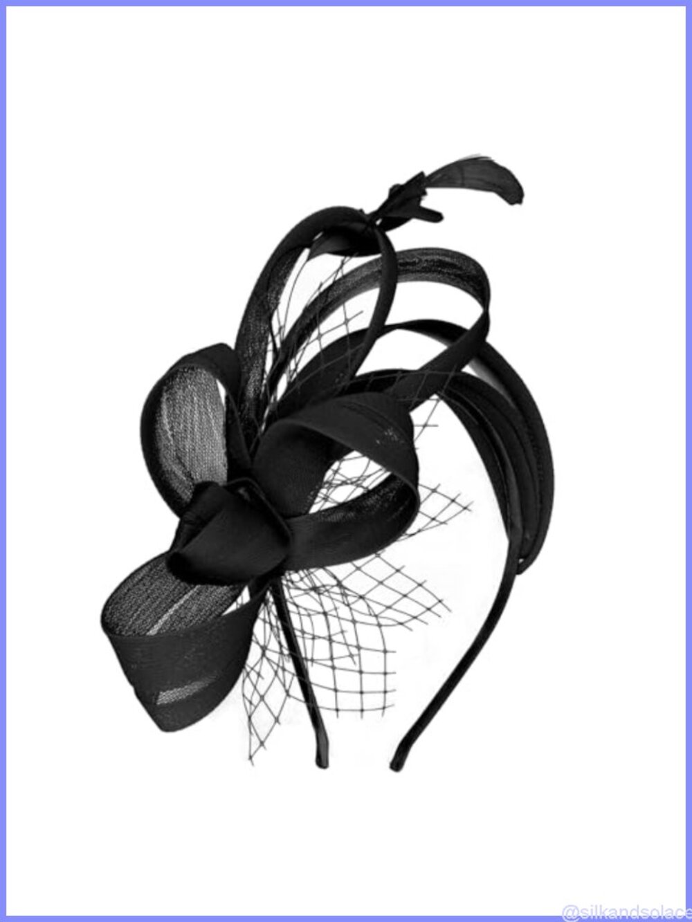 Womens Feather Fascinator Headband Tea Party Derby Hat Vintage Formal